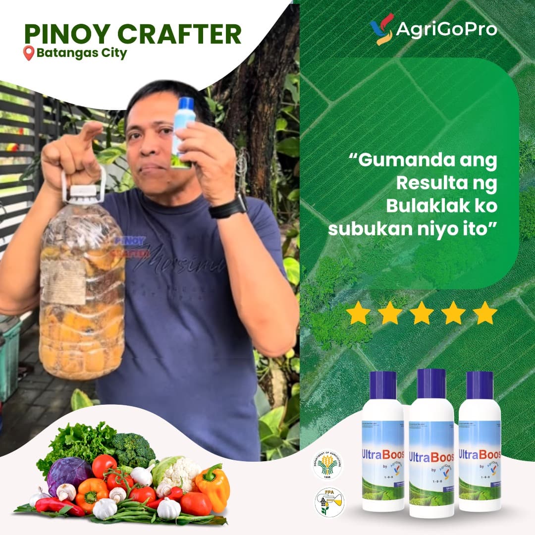Pinoy Crafter from Batangas City on results with AgriGoPro UltraBoost